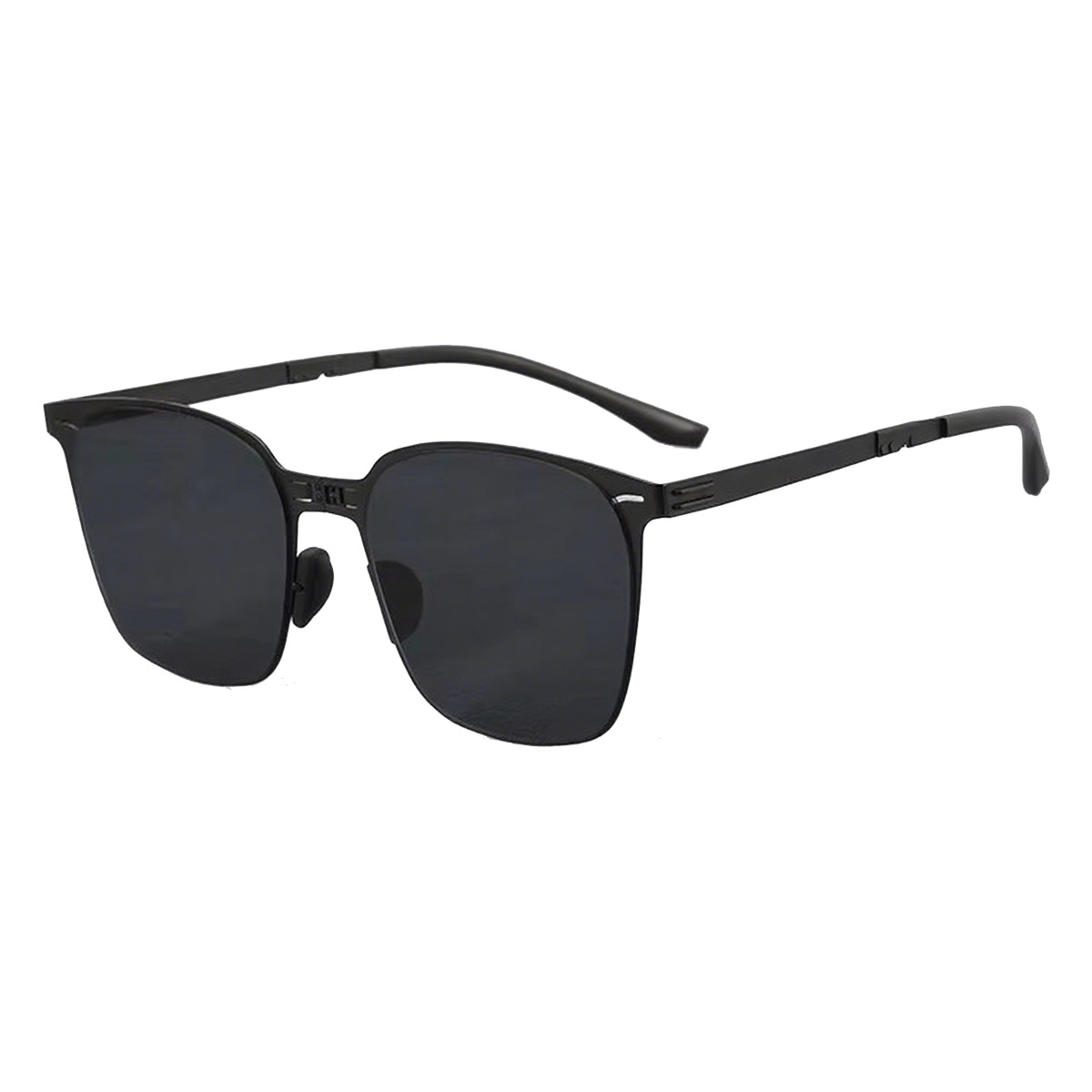 Occhiali da sole unisex leggeri pieghevoli a cornice piena