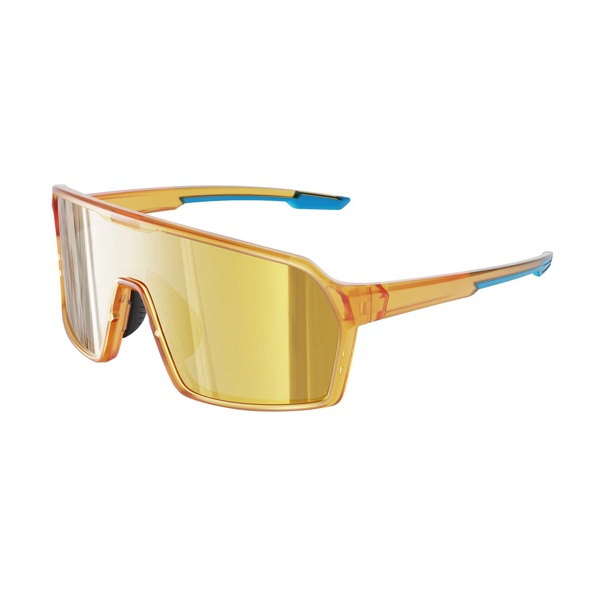 TR90 occhiali da sole in ciclismo sportivo a mezzo frame colorato