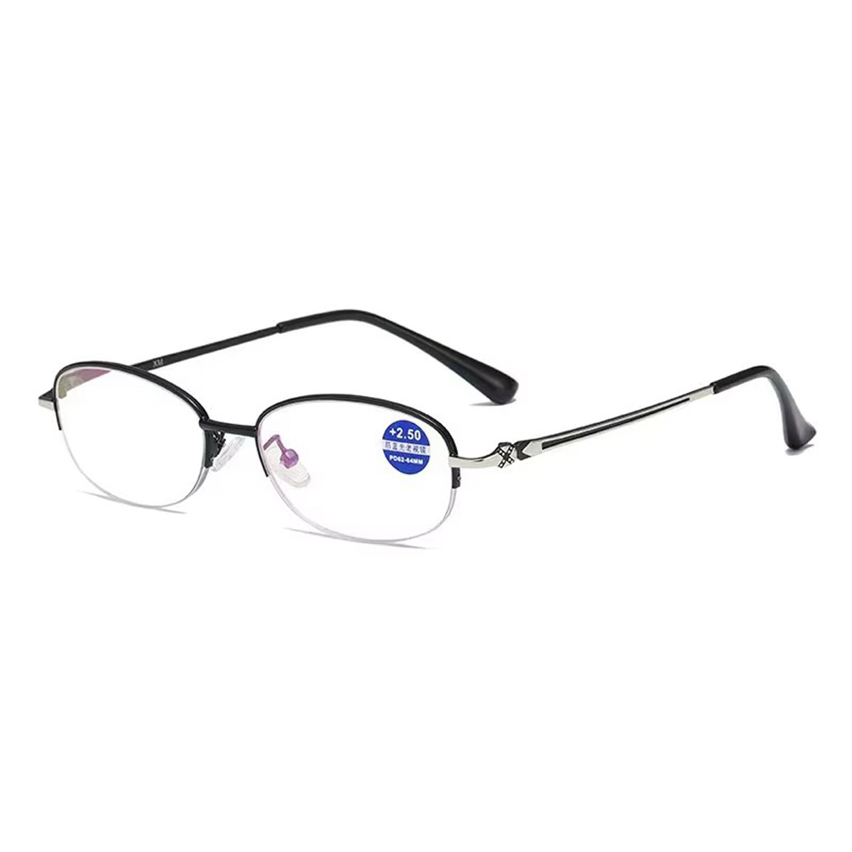 Metal-frame Metal Elegant Women's Progressive Multi-Focal Living occhiali
