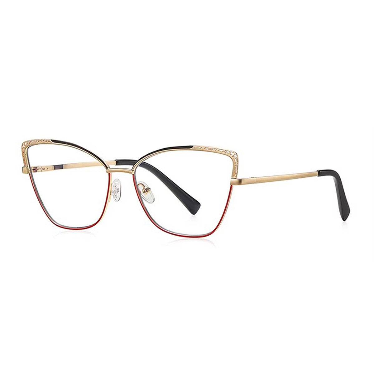 Occhiali da lettura metallica cat-eye femminile