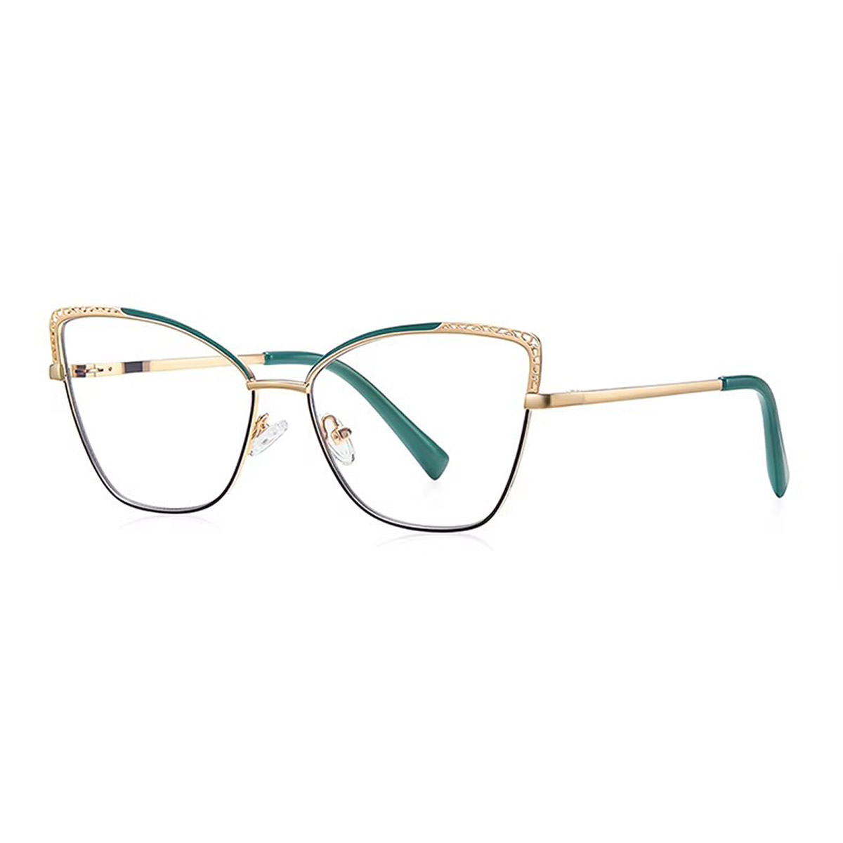 Occhiali da lettura metallica cat-eye femminile
