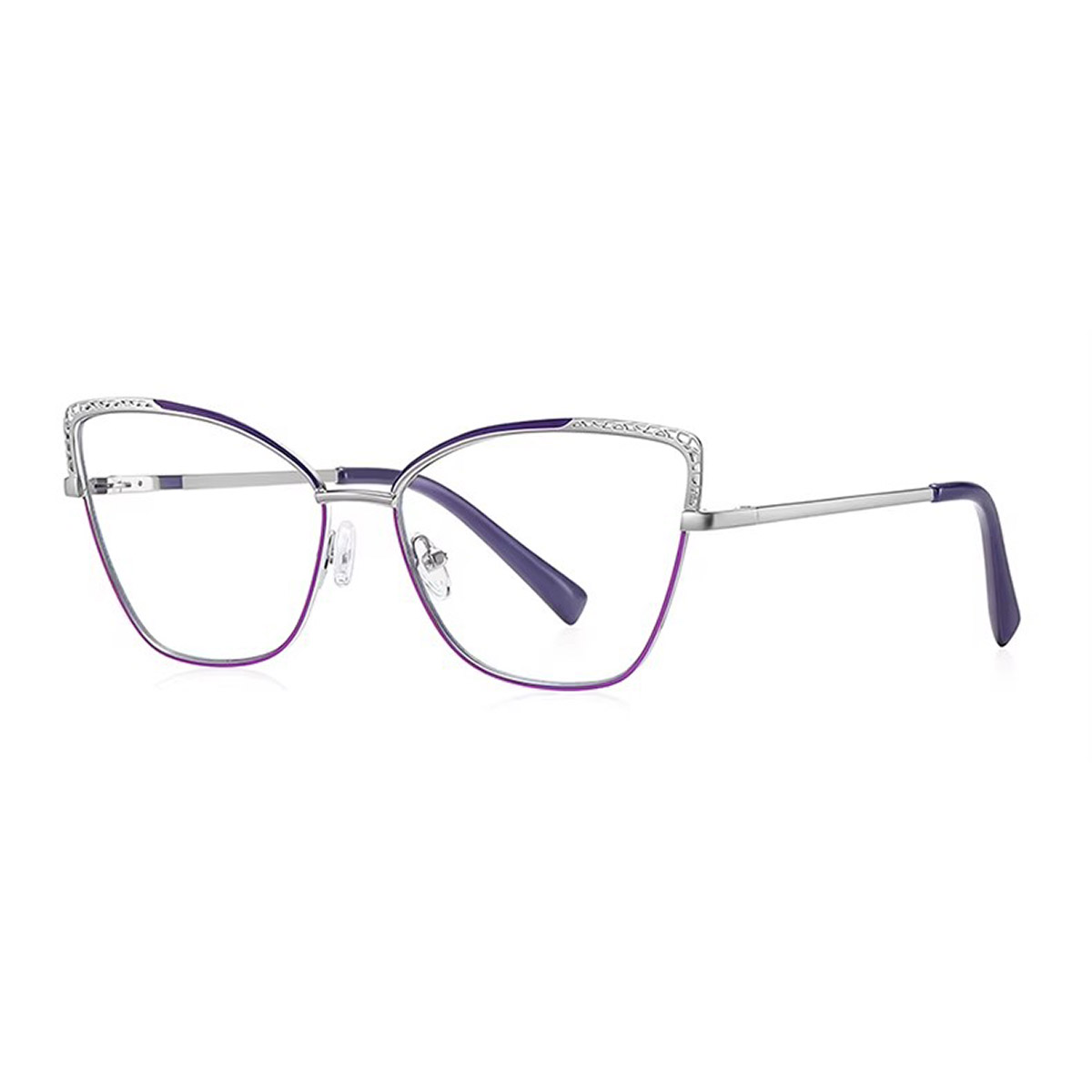 Occhiali da lettura metallica cat-eye femminile