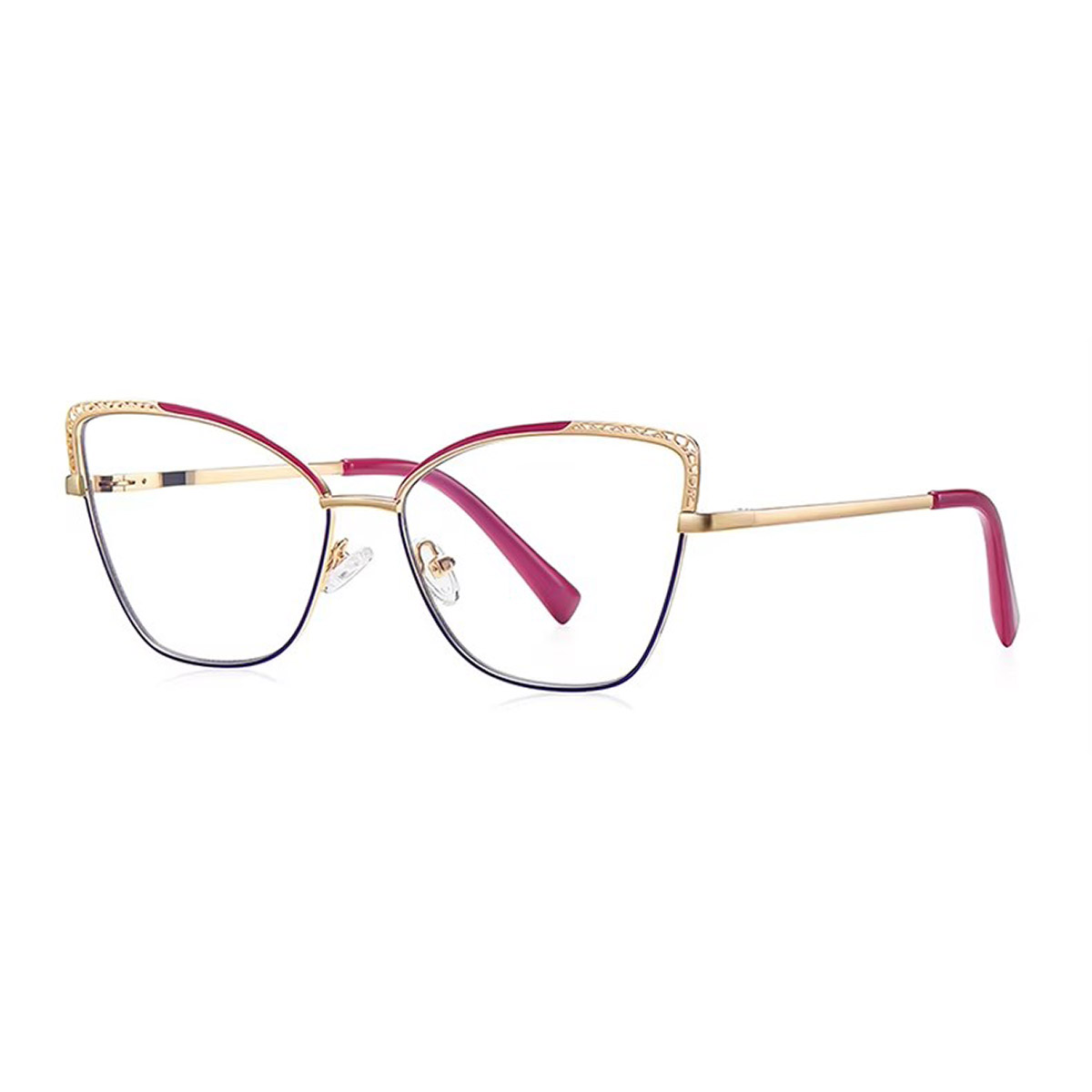 Occhiali da lettura metallica cat-eye femminile