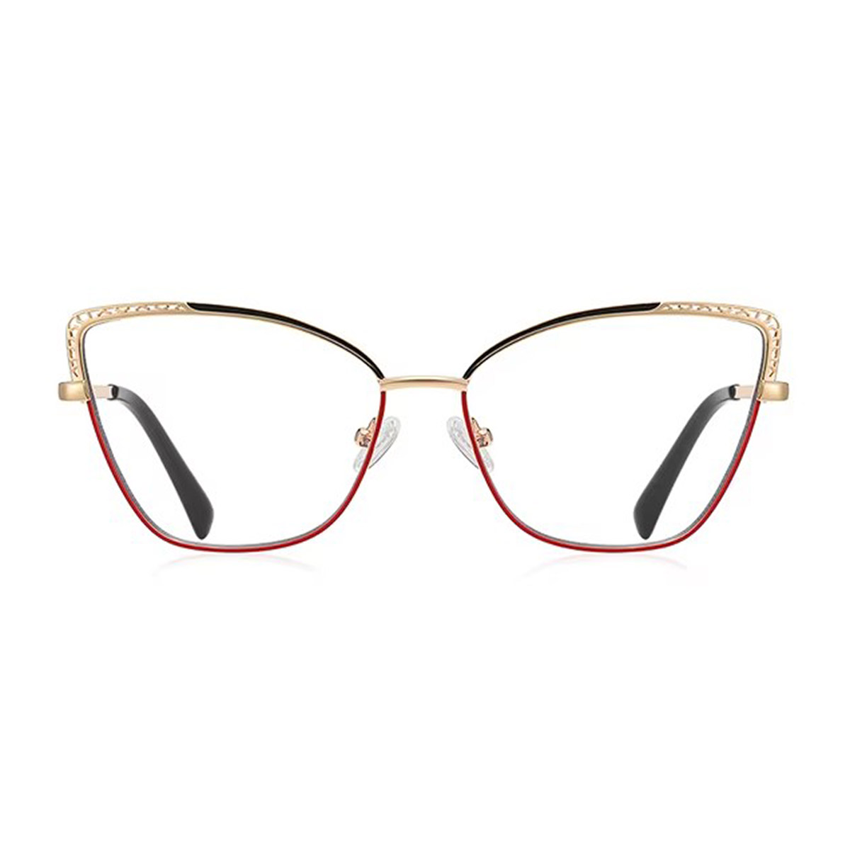Occhiali da lettura metallica cat-eye femminile